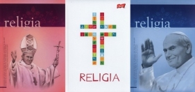 Brulion A5 w kratkę 64 kartki Religia 5 sztuk mix