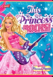 Zeszyt A5 Barbie w linie 32 kartki Princess Rocks - <br />