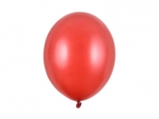 Balony Strong Metallic Poppy Red 30cm 50szt