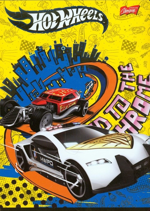 Zeszyt A5 Hot Wheels w linie 32 kartki żółty