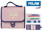 Multipiórnik MILAN z 2 piórnikami BERRYWOOD róż
