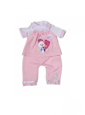 Ubranko dla lalki my little Baby born Romper Collection biało-różowe - <br />