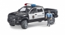 Auto Dodge RAM 2500 Policja z figurką (BR-02505) od 4 lat