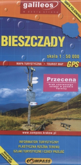 Bieszczady mapa turystyczna 1: 50 000 - <br />