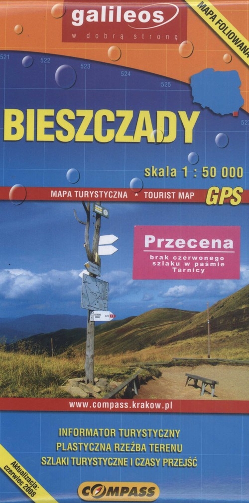 Bieszczady mapa turystyczna 1: 50 000