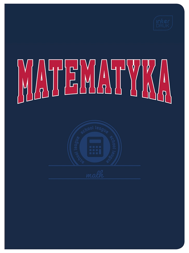 Zeszyt A5/60k kratka Hybrid FSC - Matematyka, 1 szt