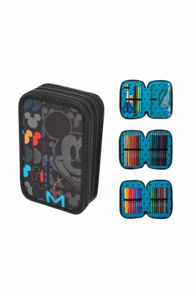 Coolpack, Piórnik potrójny z wyposażeniem Jumper 3 Disney Core - Mickey Mouse (F067774)