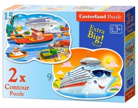 Puzzle konturowe 2w1: Sea Adventures
