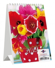 Kalendarz 2019 KBA5 Biurkowy A5 tulipany