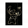  Teczka A4 z gumką Disney Gold Stitch wzór 1