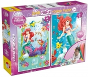 Puzzle dwustronne Mała Syrenka 2 w 1 48 - <br />