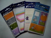 Global etykiety na zeszyt wzór 1