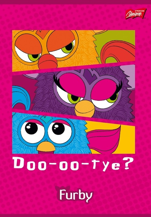 Zeszyt A5 Furby w 3 linie 16 stron Doo-oo-tye?