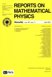 Reports on Mathematical Physics 89 nr 2/2022 - Opracowanie zbiorowe