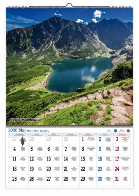 Kalendarz 2026 ścienny jednostronny A2 - Tatry - Moja pasja