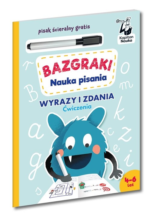 Bazgraki. Nauka pisania. Ćwiczenia Litery i wyrazy. Kapitan Nauka