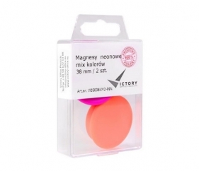 Magnesy neonowe mix kolorów 32mm - 4 szt. (VO5032KM4-99N)