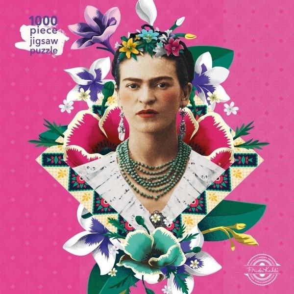 <img src='https://webimage.pl/pics/102/6/d9781787556102.jpg' style='height:440px' /> Puzzle 1000 Frida Kahlo Różowa