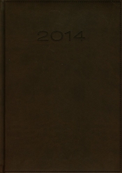 Kalendarz 2014 B5 51T Ciemnobrązowy menadżerski tygodniowy - <br />