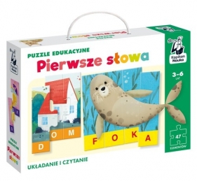 Puzzle edukacyjne Pierwsze słowa Kapitan Nauka