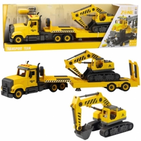 Laweta z koparką gąsienicową do skręcania