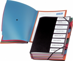Teczka segregująca Bantex A4 PP SP czarna 317010 - Bantex