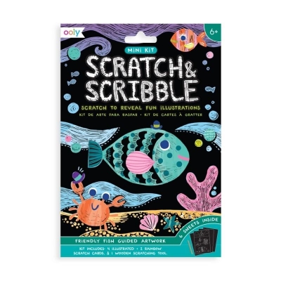 Zdrapywanki Mini Scratch & Scribble Rybki