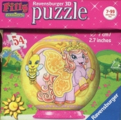 Puzzle 3D Filly Motylek 54 żółty - <br />