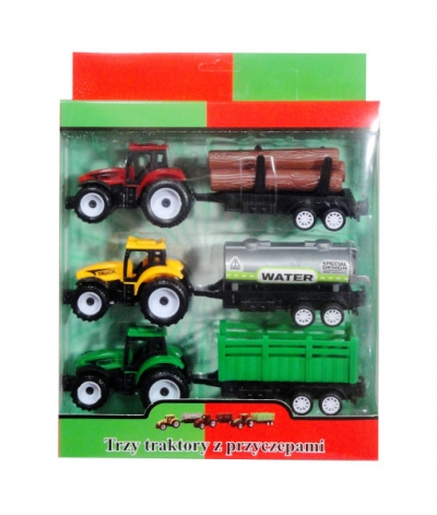 Trzy traktory