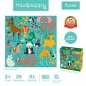 Mudpuppy, puzzle podłogowe Jumbo 25: Zwierzęta Świata (MP35103)
