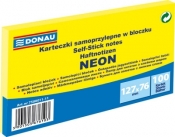 Notes samoprzylepny Donau Neon żółty 100k 127 mm x 76 mm (7588011-11)