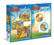 Puzzle 2x20 + 100 + Memo Król Lew - Lwia Straż (07810)