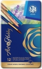 Kredki ołówkowe akwarelowe Astra Prestige, 12 kolorów (450752)