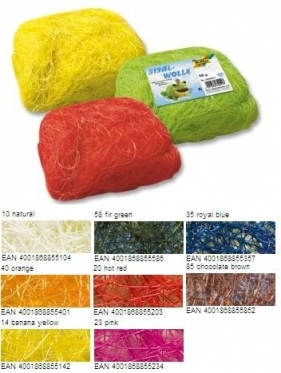 Sizal włókna w kębku 50d naturalny 8550-10