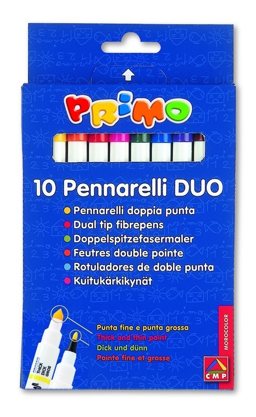 Flamastry Primo Duo 10 kolorów