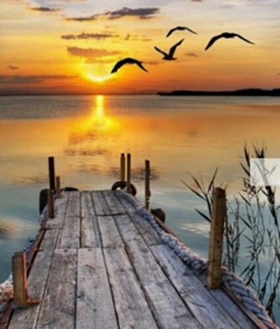 <img src='https://webimage.pl/pics/104/7/d5902444067104.jpg' style='height:440px' /> Diamentowa mozaika pomost zachód słońca NO-1006710