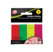 Karteczki Pukka Pad 20x50 200 sztuk 4 kolory
