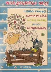 Karnet Smile B6 + koperta wzór nr 04 (opakowanie 4 sztuki)