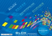 Blok techniczny kolorowy Superior A3 25k.