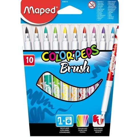 Flamastry Colorpeps Brush 10 kolorów