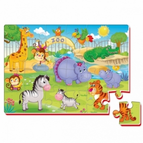 Puzzle piankowe 24: Zoo (RK1201-06)