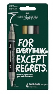 Markery akrylowe Multimark 4kol. FABER CASTELL