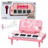 <img src='https://webimage.pl/pics/105/1/d5905991071105.jpg' width='400' height='400'> Elektroniczne pianinko z mikrofonem różowe