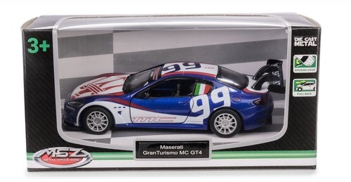 MSZ 1:43 Maserati GranTurismo MC GT4/67355A- Niebieski