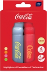 Zakreślacze w pudełku Coca-Cola, 4 kol.