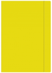 Teczka z gumką Interdruk A4+ - żółta (300846)