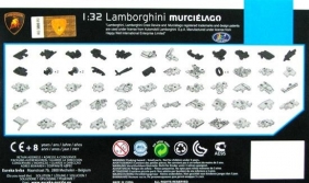 Puzzle 3D Cars: Lamborghini żółty - poziom 4/4 (105193)