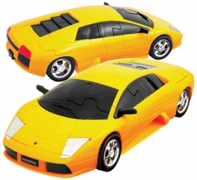 Puzzle 3D Cars: Lamborghini żółty - poziom 4/4 (105193)
