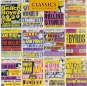 Karnet kwadrat z kopertą A selection of British Concert posters