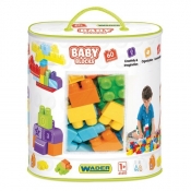 Wader, Baby Blocks - torba, 60 elementów (41410)